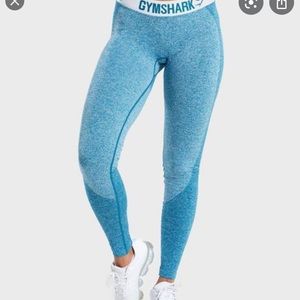 Gymshark Flex Leggings in Deep Teal/Ice Blue